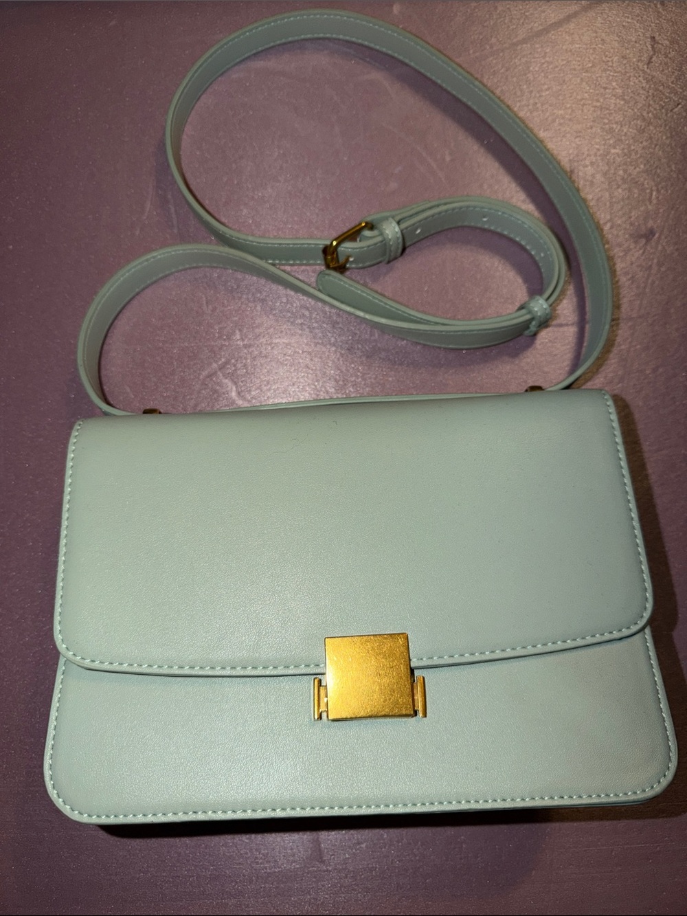 NWOT Ampere Creations Mackenzie Mint Green Structured Crossbody Bag